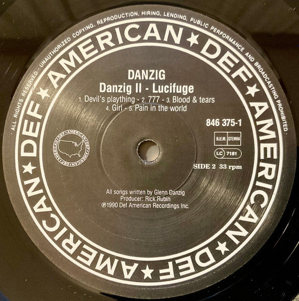 Danzig : Danzig II - Lucifuge (LP, Album)