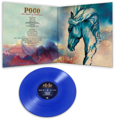 Poco - Una noche en Nashville (Azul transparente) (Vinilo)