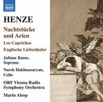 the album cover for Henze / Banse / Orf Vienna Radio Symphony - Nachtstucke Und Arien