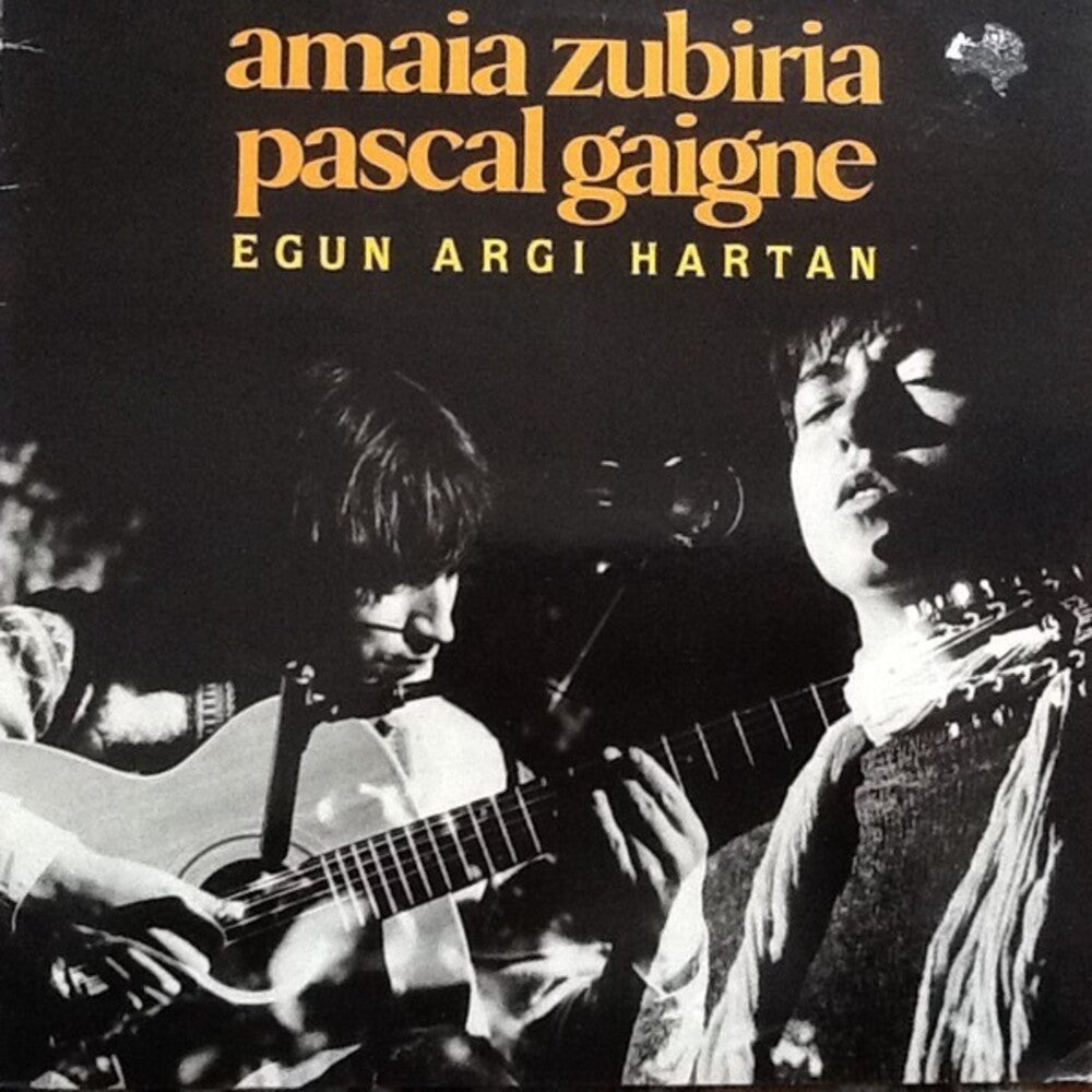 the album cover for Amaia Zubiria/ Gaigne,Pascal - Egun Hargi Hartan (Spa)