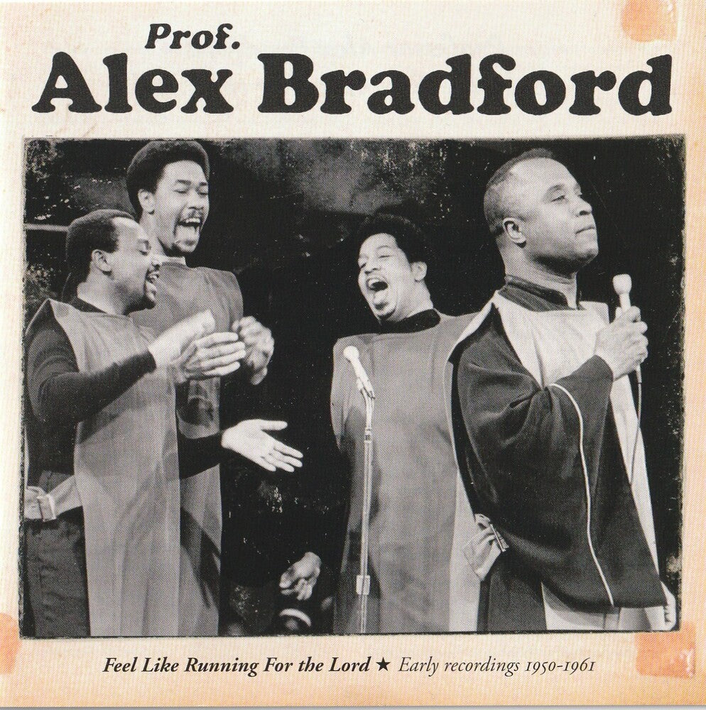 the album cover for Alex Bradford - Feel Like Running For The Lord