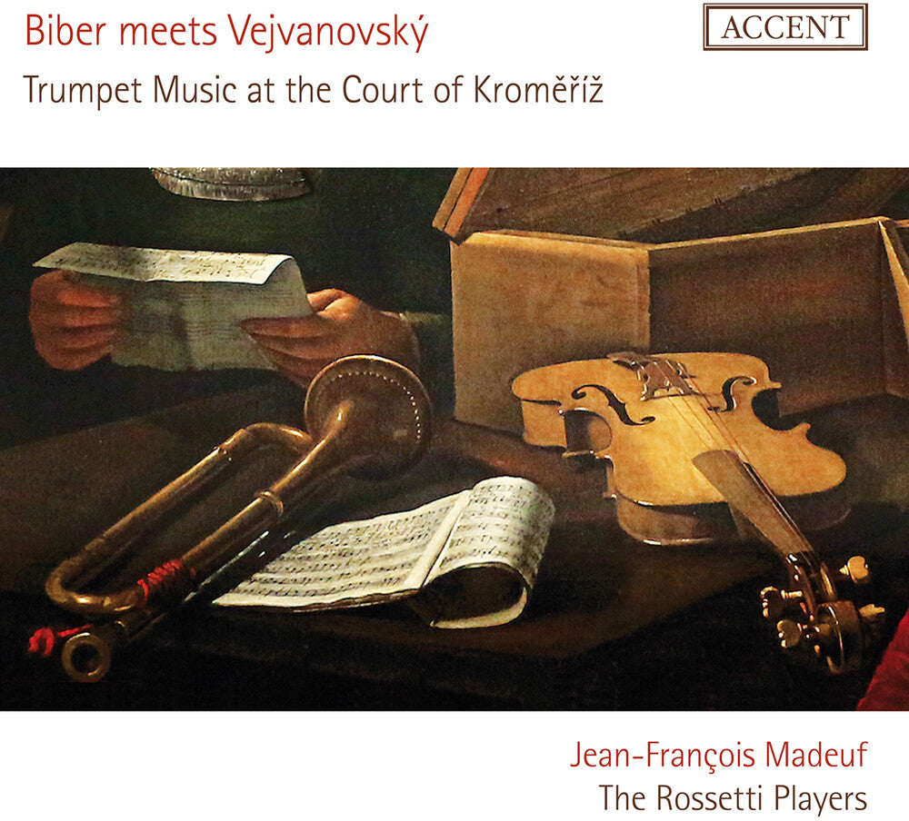 the album cover for Bertali / Madeuf / Konrad - Biber Meets Vejvanovsky