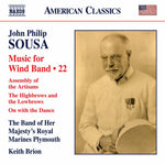 the album cover for Sousa / Carter / Brion - Music For Wind Band 22