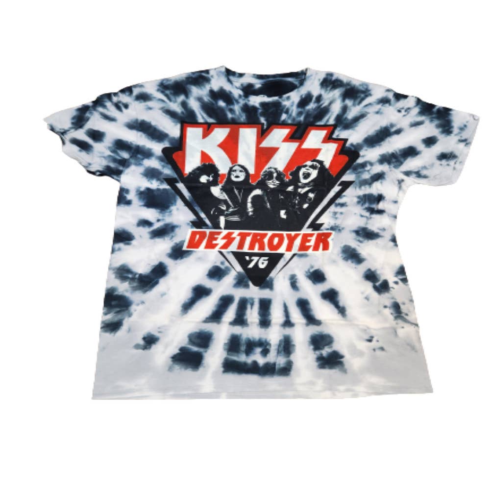 Kiss - Destroyer '76 Tie Dye Men's T Shirt