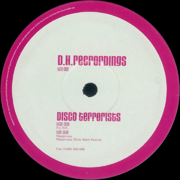 Disco Terrorists : F.U.N.K. / Happiness (12")