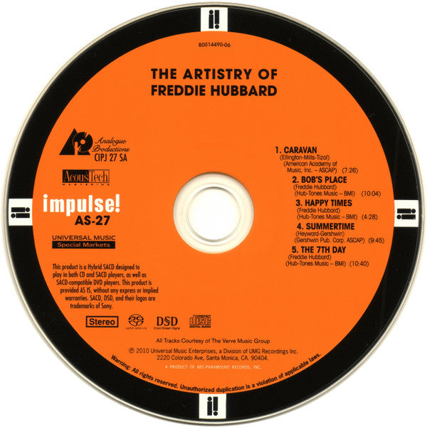 Freddie Hubbard : The Artistry Of Freddie Hubbard (SACD, Hybrid, Album, RE, RM)