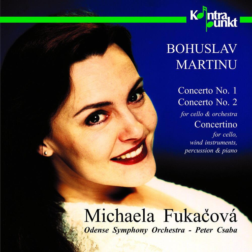 the album cover for Martinu / Fukacova / Csaba - Cello Concertos