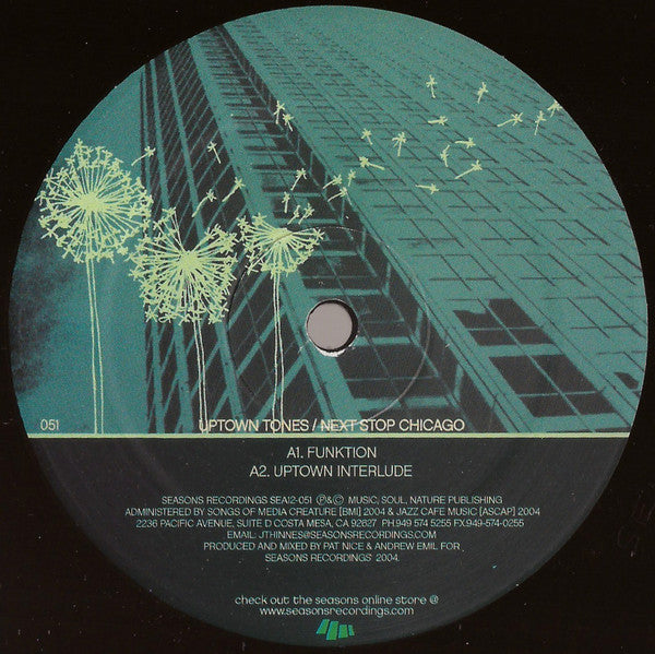 Uptown Tones : Next Stop Chicago (12")
