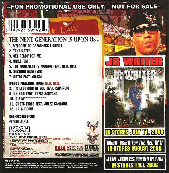 J.R. Writer : Writers Block III Mixtape (CD, Mixtape, Promo, Smplr)