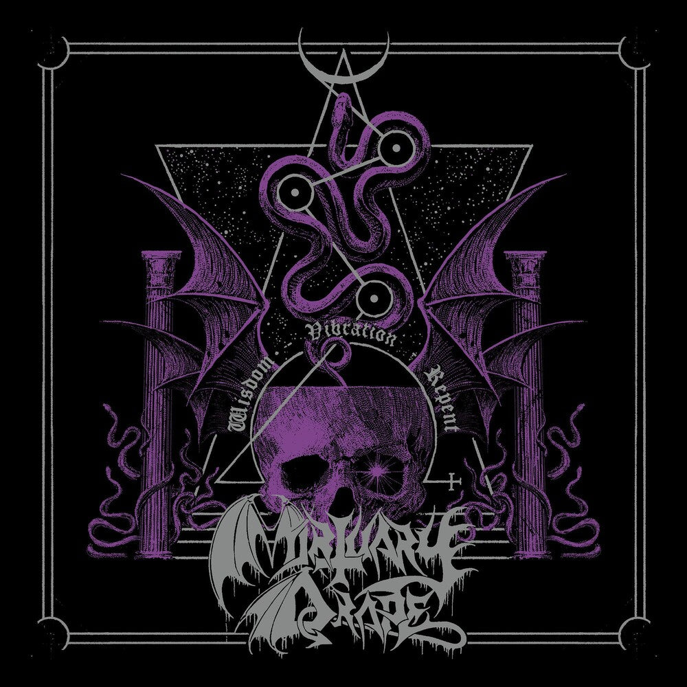 the album cover for Mortuary Drape - Wisdom - Vibration - Repent (Ofgv) (Uk)