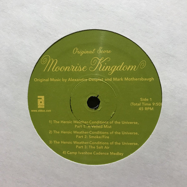 Alexandre Desplat and Mark Mothersbaugh : Moonrise Kingdom (Original Score) (10", RSD)
