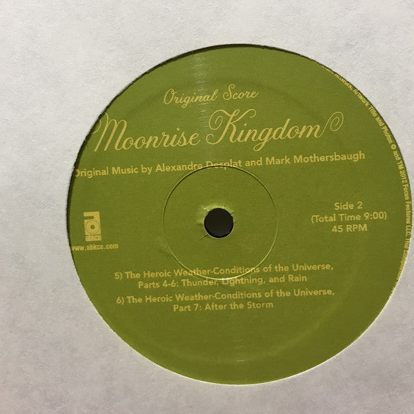 Alexandre Desplat and Mark Mothersbaugh : Moonrise Kingdom (Original Score) (10", RSD)