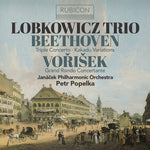 the album cover for Lobkowicz Trio - Beethoven: Triple Concerto Op.56; Vorisek: Grando Rondo Concertante Op