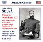 the album cover for Sousa / Brion - Music For Wind Band 23