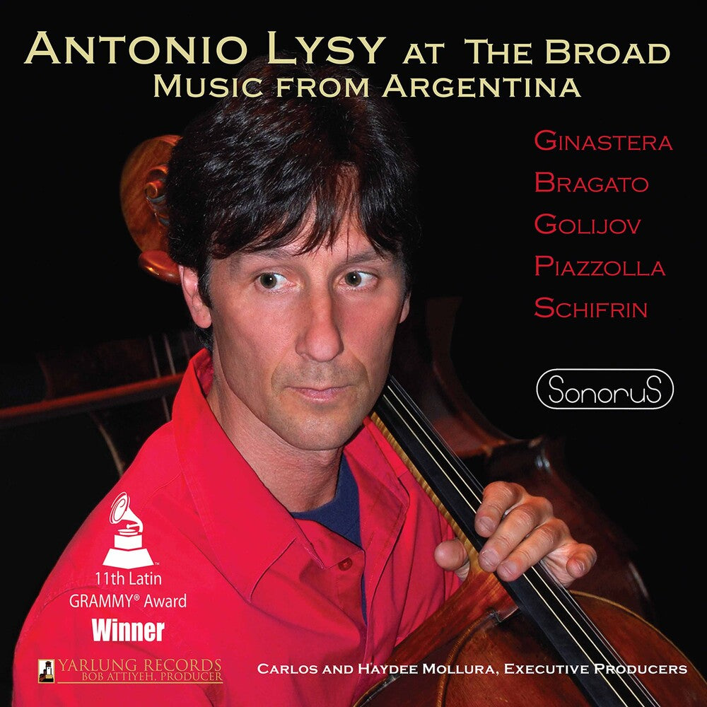 the album cover for Piazzolla / Lysy - Antonio Lysy at the Broad