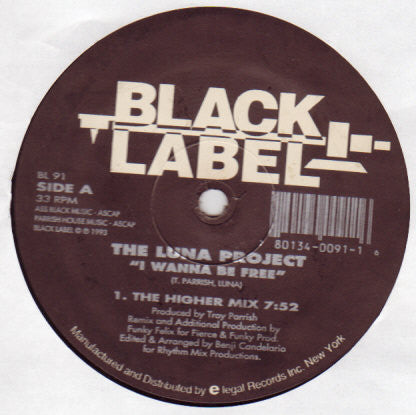 The Luna Project* : I Wanna Be Free (12")