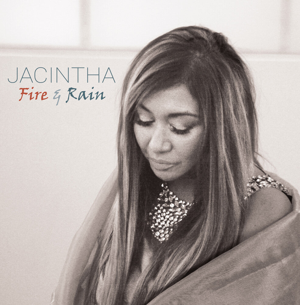 the album cover for Jacintha - Fire & Rain (Hybr)