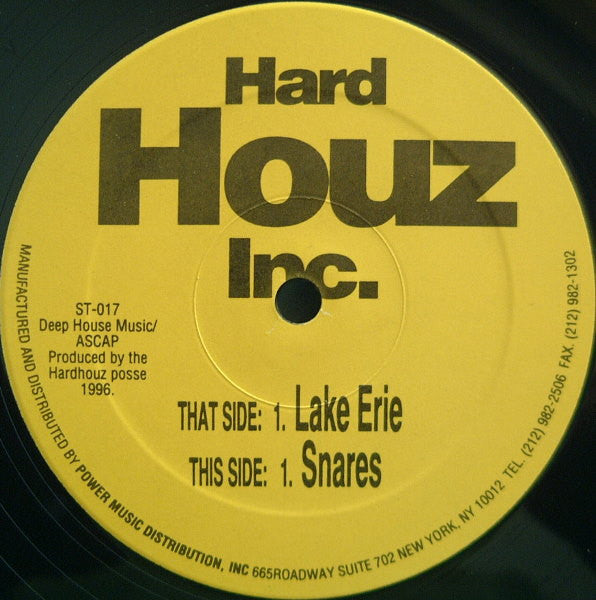 Hard Houz Inc. : Snares / Lake Erie (12")