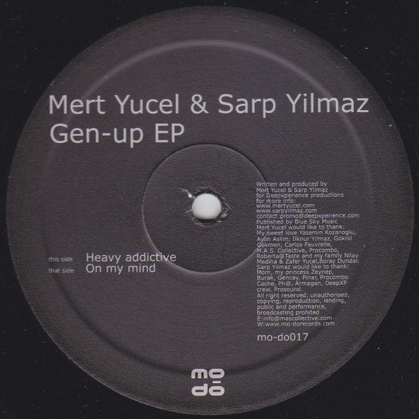 Mert Yucel & Sarp Yilmaz : Gen-up EP (12")