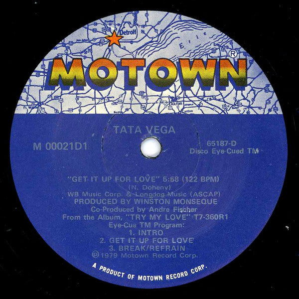 Tata Vega : Get It Up For Love / I Just Keep Thinking About You Baby (12", Single)