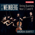 the album cover for Weinberg / Arcadia Quartet - String Quartets Nos