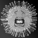 the album cover for Drug Apts - Clean Living Under Difficult Circumstances (Blk)