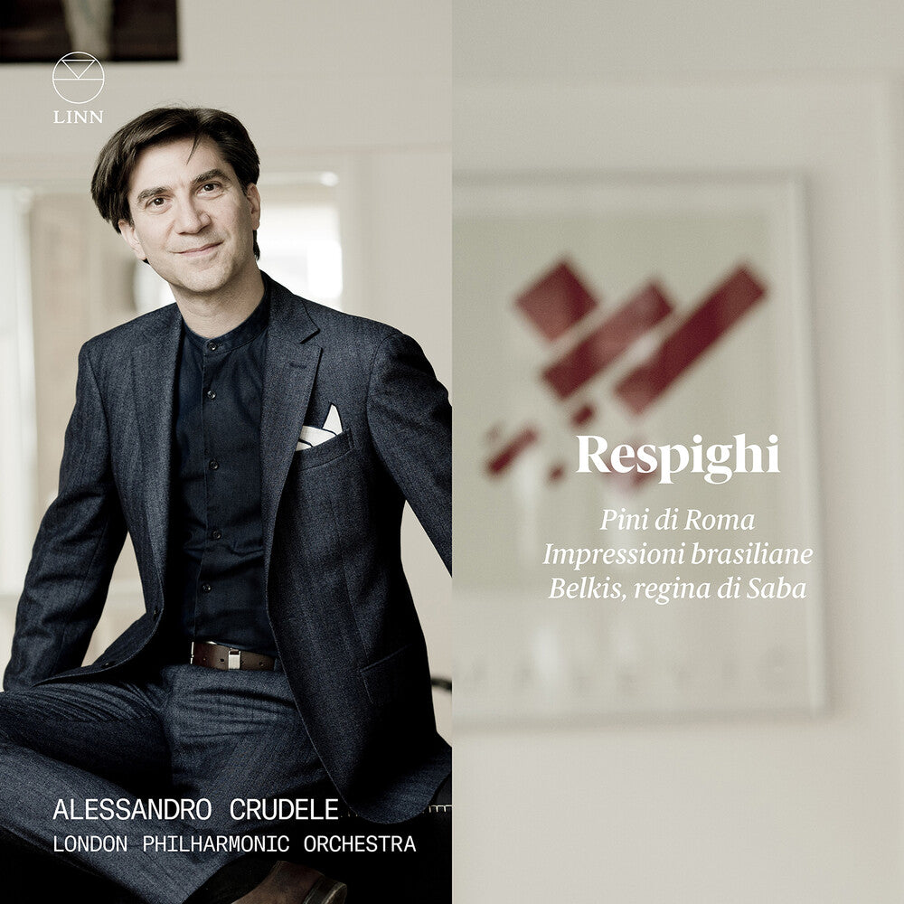 the album cover for Respighi / London Philharmonic Orchestra - Pini Di Roma / Impressioni Brasiliane