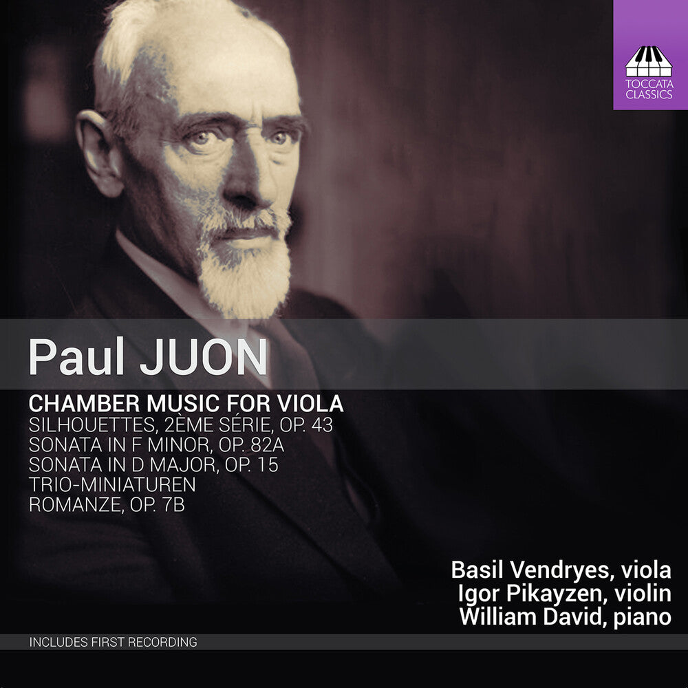 the album cover for Juon / Vendryes / David - Chamber Music for Viola