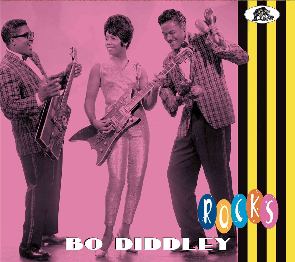 the album cover for Bo Diddley - Rocks