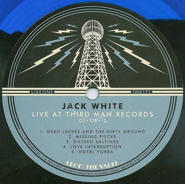 Jack White (2) : Live At Third Man Records (2xLP, Blu + 7", Blu + Ltd)