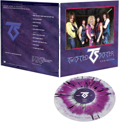 Twisted Sister - Donington - Salpicaduras de púrpura, negro y blanco (vinilo)