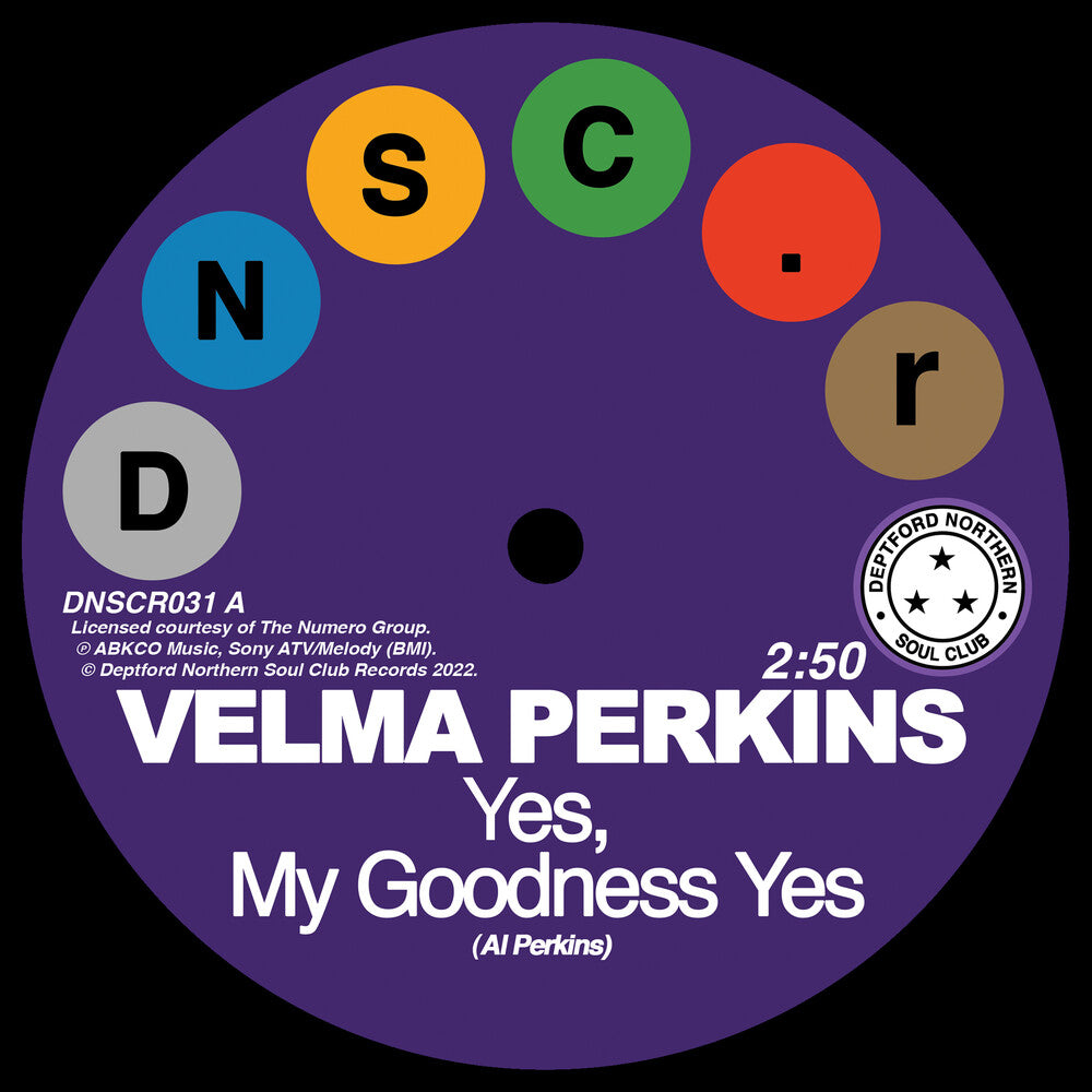 the album cover for Velma Perkins/ Johnson,Hawkins / Tatum & Durr - Goodness Yes / You Can't Blame Me