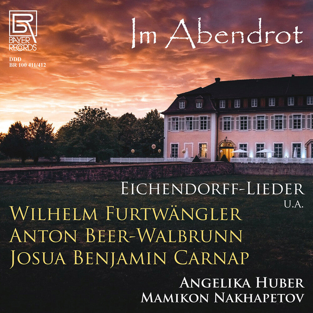the album cover for Huber / Beer-Walbrunn - Im Abendrot (2pk)