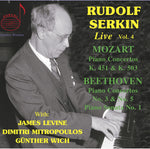the album cover for Serkin / Beethoven - Rudolf Serkin Live 4 (2pk)