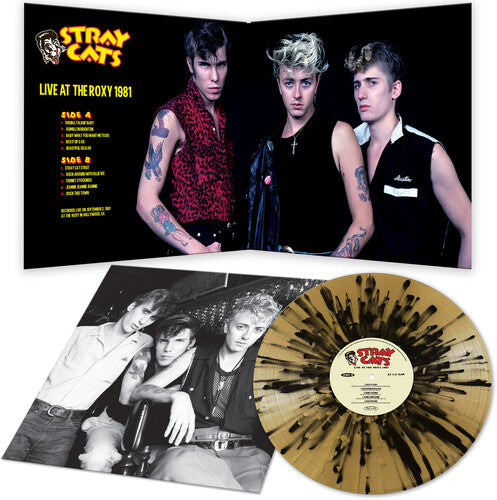 Stray Cats - Live At The Roxy 1981 - Gold/black Splatter (Vinyl)