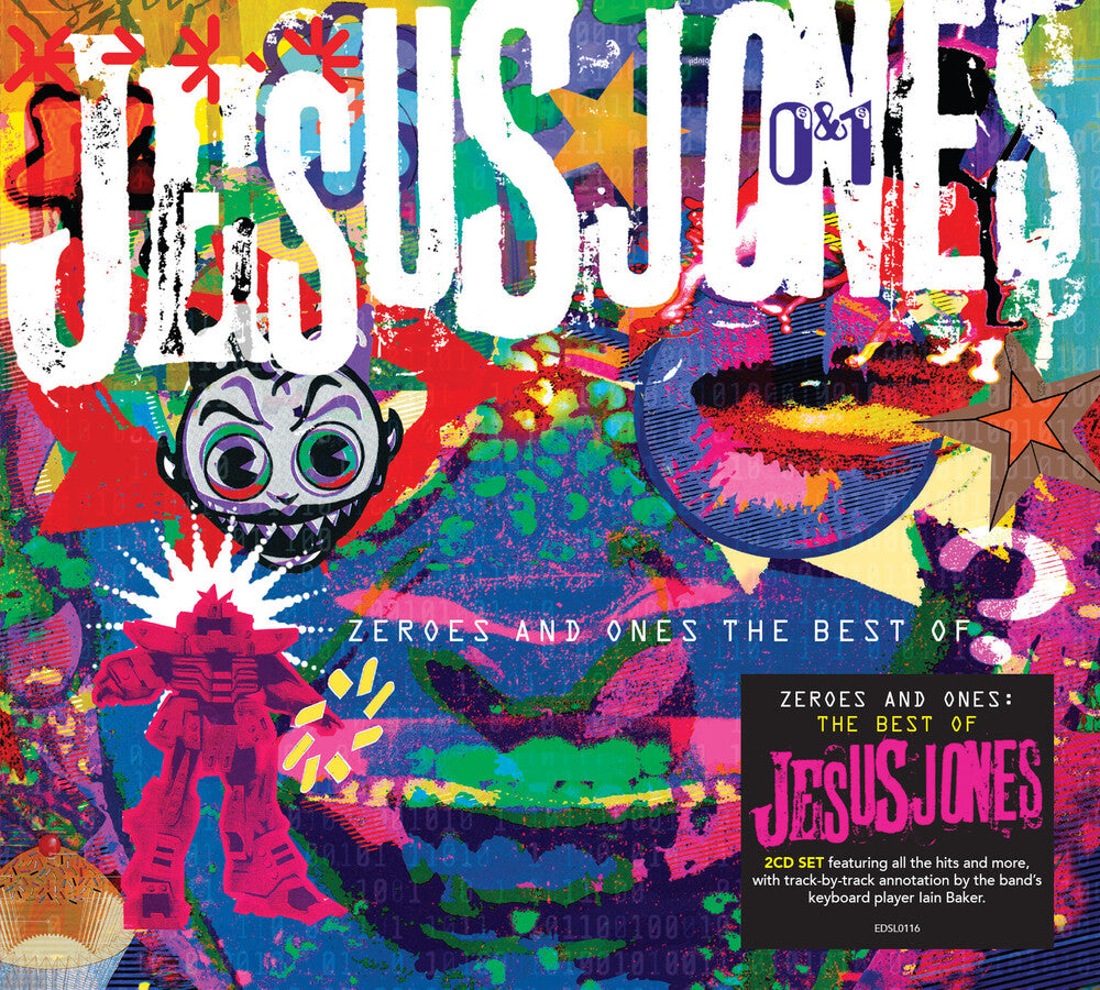 the album cover for Jesus Jones - Zeroes & Ones: The Best Of (Uk)