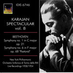the album cover for Beethoven / New York Philharmonic - Karajan Spectacular 8
