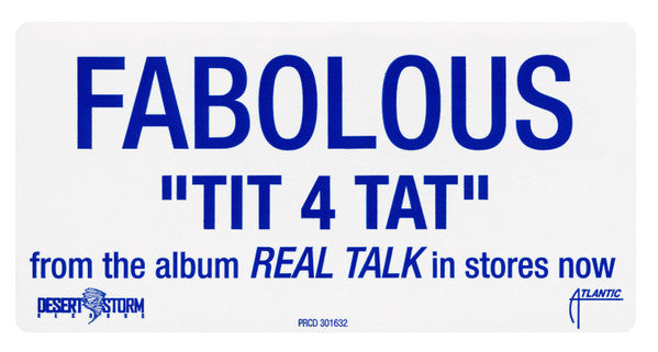 Fabolous Feat. Pharrell* : Tit 4 Tat (CD, Promo)