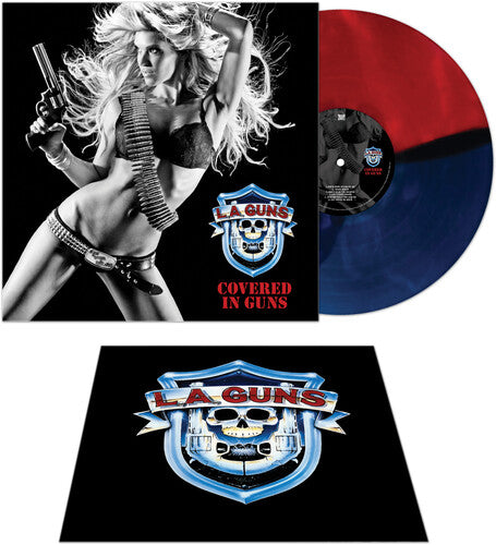 LA Guns - Cubierto de armas - Rojo y azul (Vinilo)