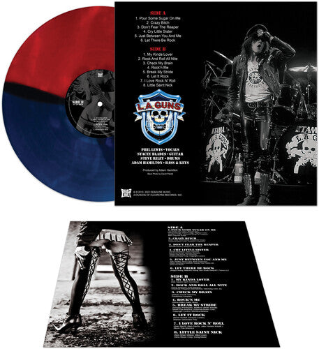 LA Guns - Cubierto de armas - Rojo y azul (Vinilo)