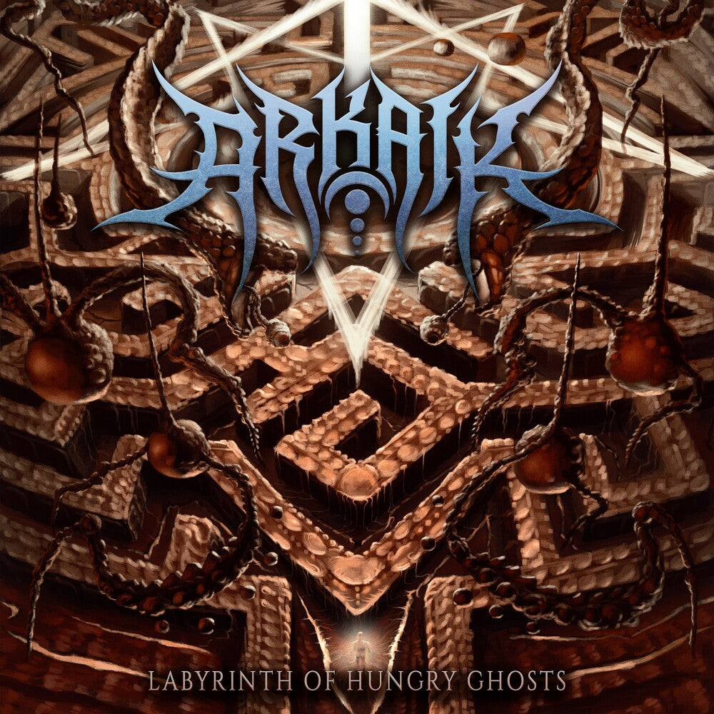the album cover for Arkaik - Labyrinth Of Hungry Ghosts