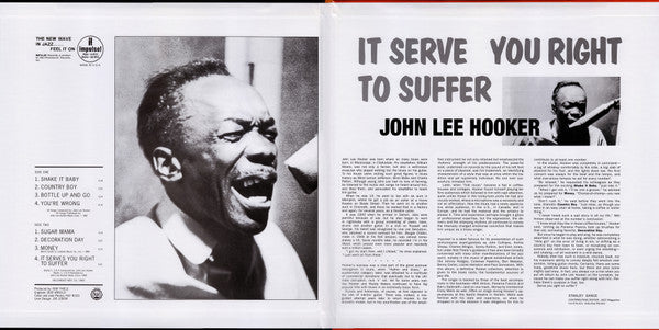 John Lee Hooker : It Serve You Right To Suffer (2x12", Album, Ltd, Num, RE, RM, 180)