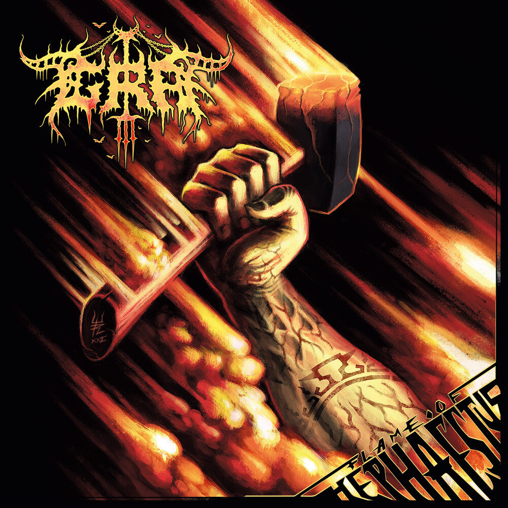 the album cover for Gra - Flame Of Hephaestus