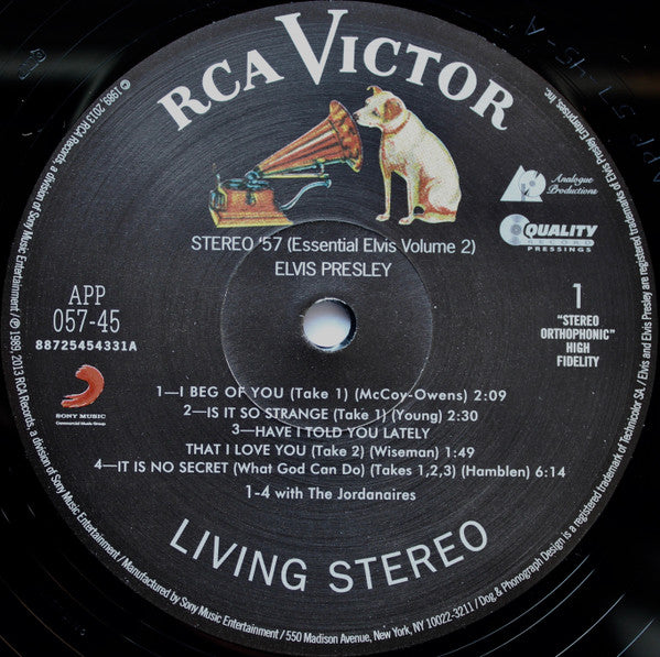 Elvis Presley : Stereo 57 (Essential Elvis Volume 2) (2xLP, Comp, RE, 200)