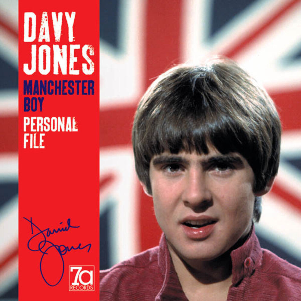 the album cover for Davy Jones - Manchester Boy: Personal File