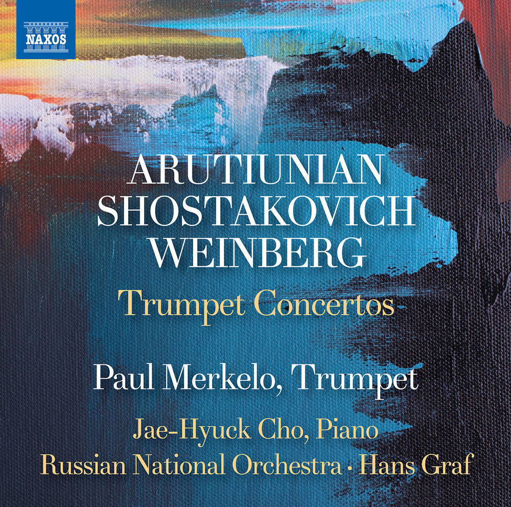 the album cover for Arutiunian / Merkelo / Graf - Trumpet Concertos