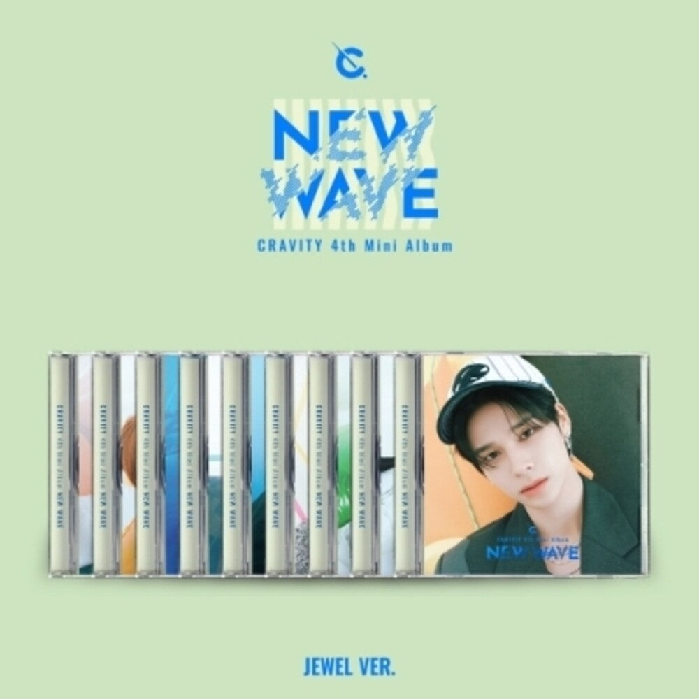 the album cover for Cravity - New Wave - Jewel Case Version - incl. 16pg Photo Book, Photocard + Mini Folded Poster