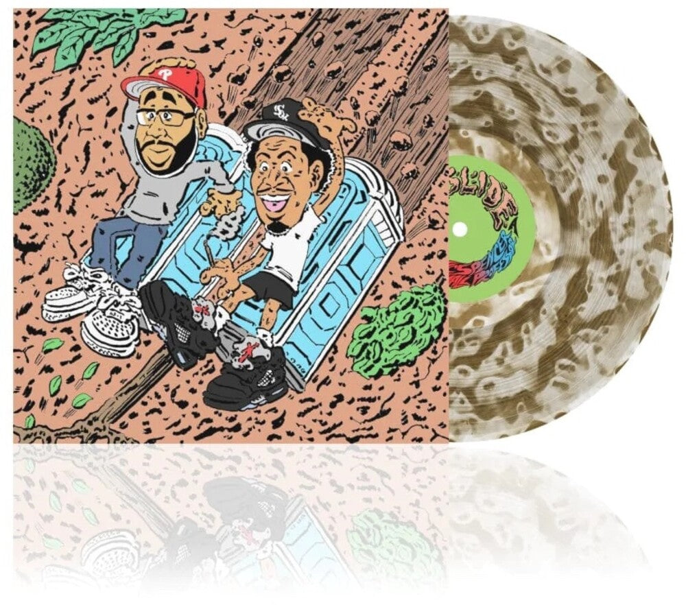 the album cover for Vic Spencer& Small Professor - Mudslide