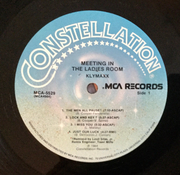Klymaxx : Meeting In The Ladies Room (LP, Album, Pin)