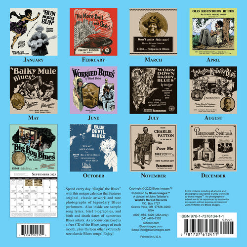 Various - CLASSIC BLUES ARTWORK FROM THE 1920S CALENDAR (2023) (various artists) (CD)